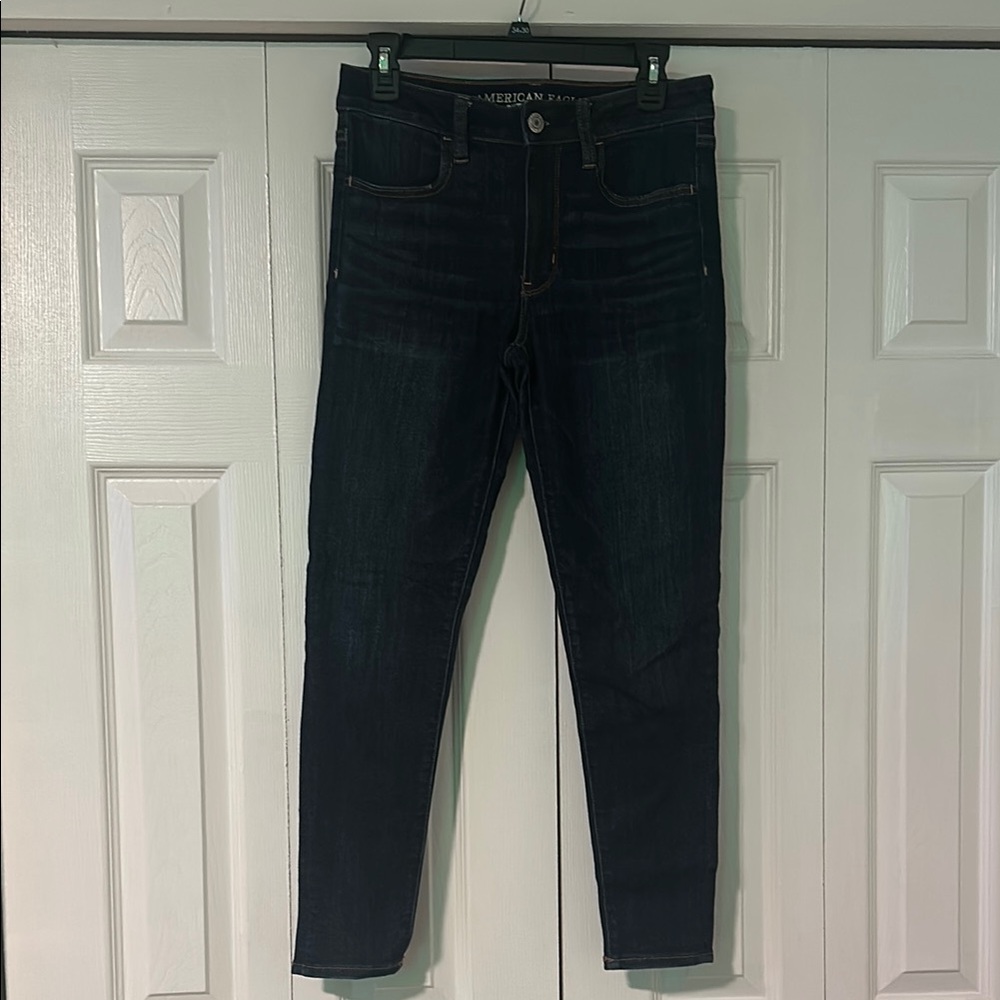 American Eagle Outfitters High Rise Jeans - Dark Blue